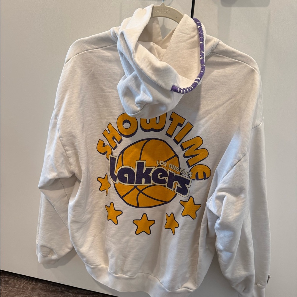 Madhappy White and Yellow Showtime Lakers Hoodie